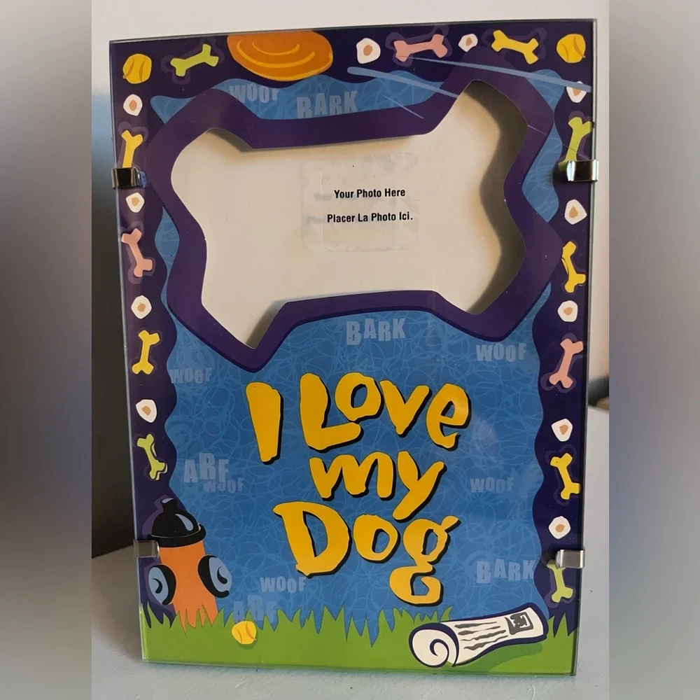 I LOVE MY DOG Colorful Photo Frame 5x7